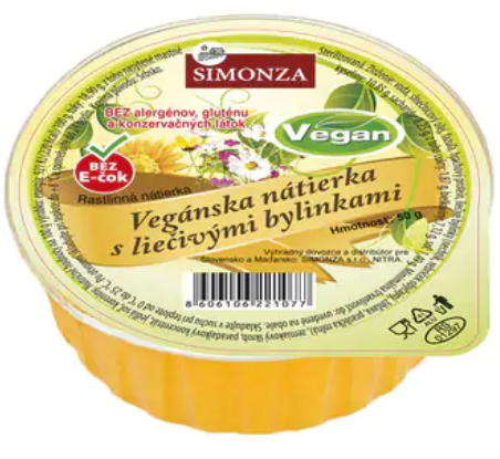 Vegan pomazánka s léčivými bylinkami 50 g Simonza